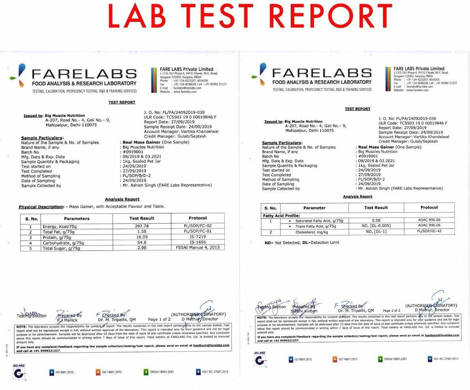 Image of BIGMUSCLES NUTRITION Real Weight Gainers /Mass Gainers