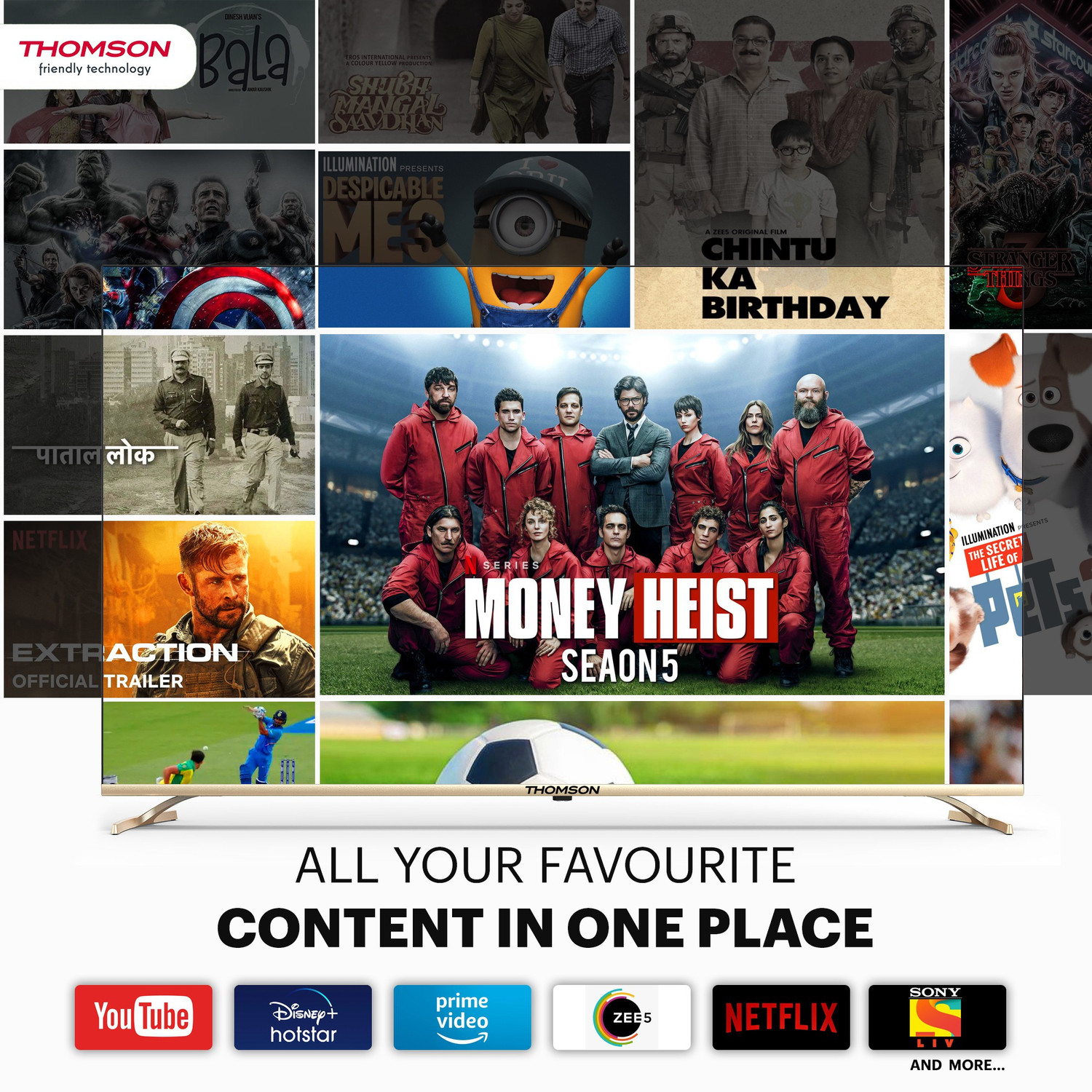 Image of Thomson OATHPRO Series 108 cm (43 inch) Ultra HD (4K) LED Smart Android TV with Dolby Digital Plus & DTS TruSurround