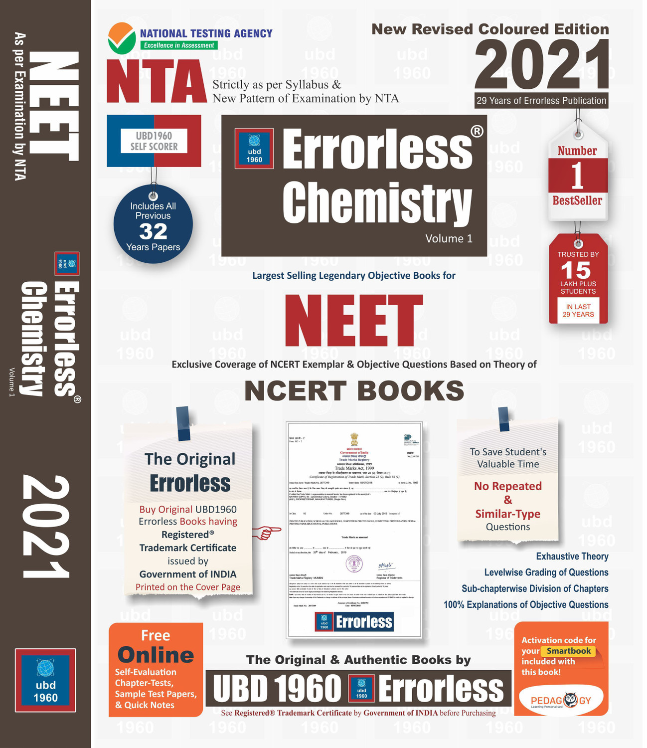 UBD1960 Errorless Chemistry for NEET as per New Pattern by NTA New Rev