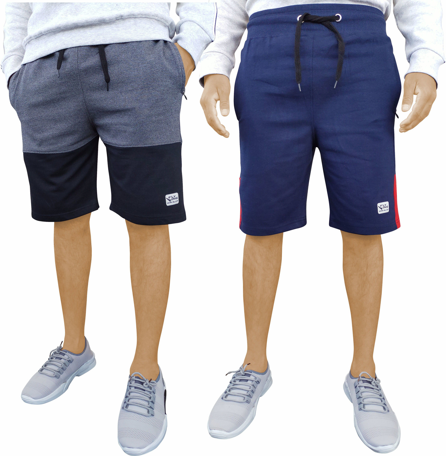 GYRFALCON Solid Men Multicolor Regular Shorts