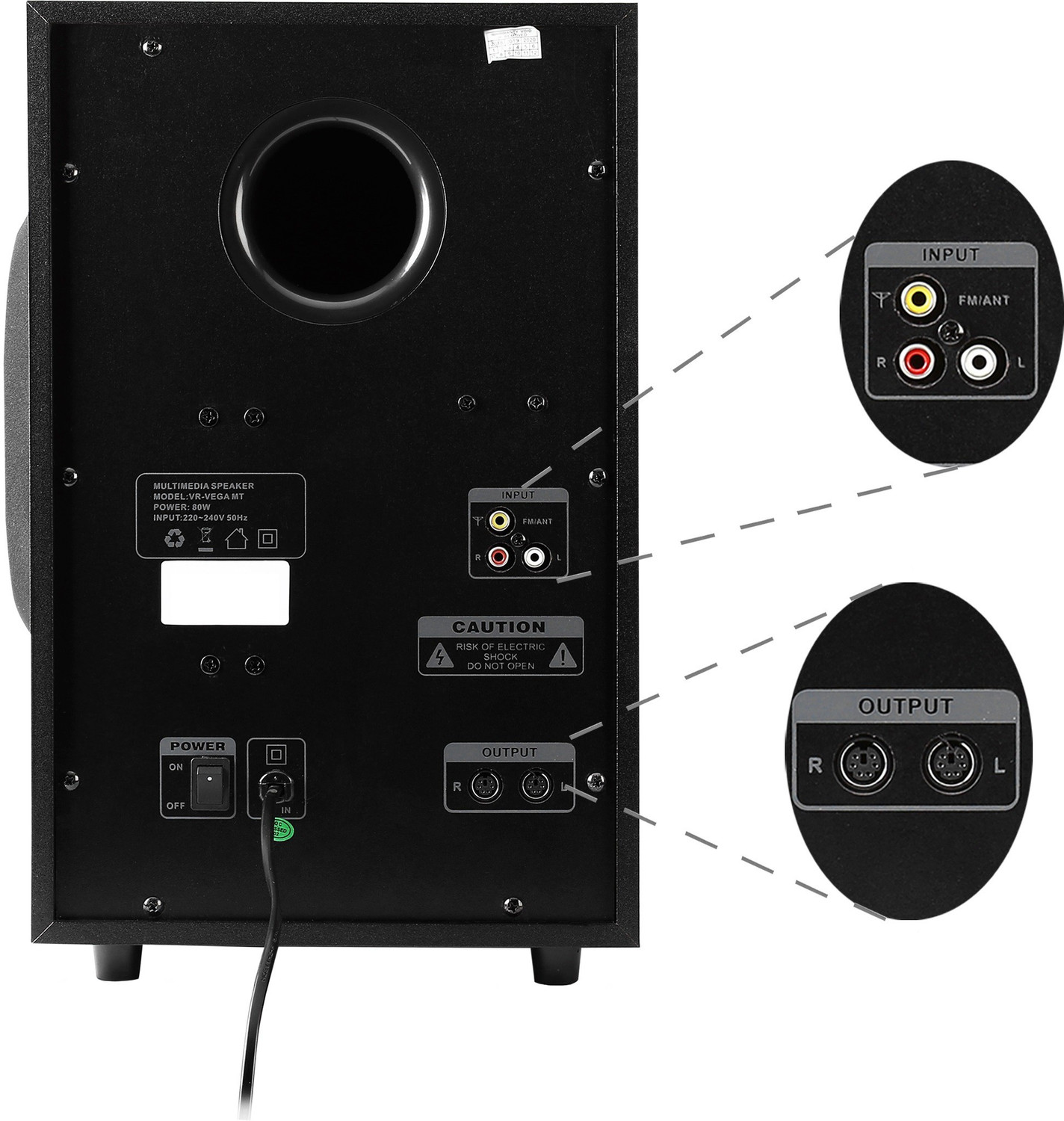 Image of Noble Skiodo EM-3098FT 80 W Bluetooth Home Theatre