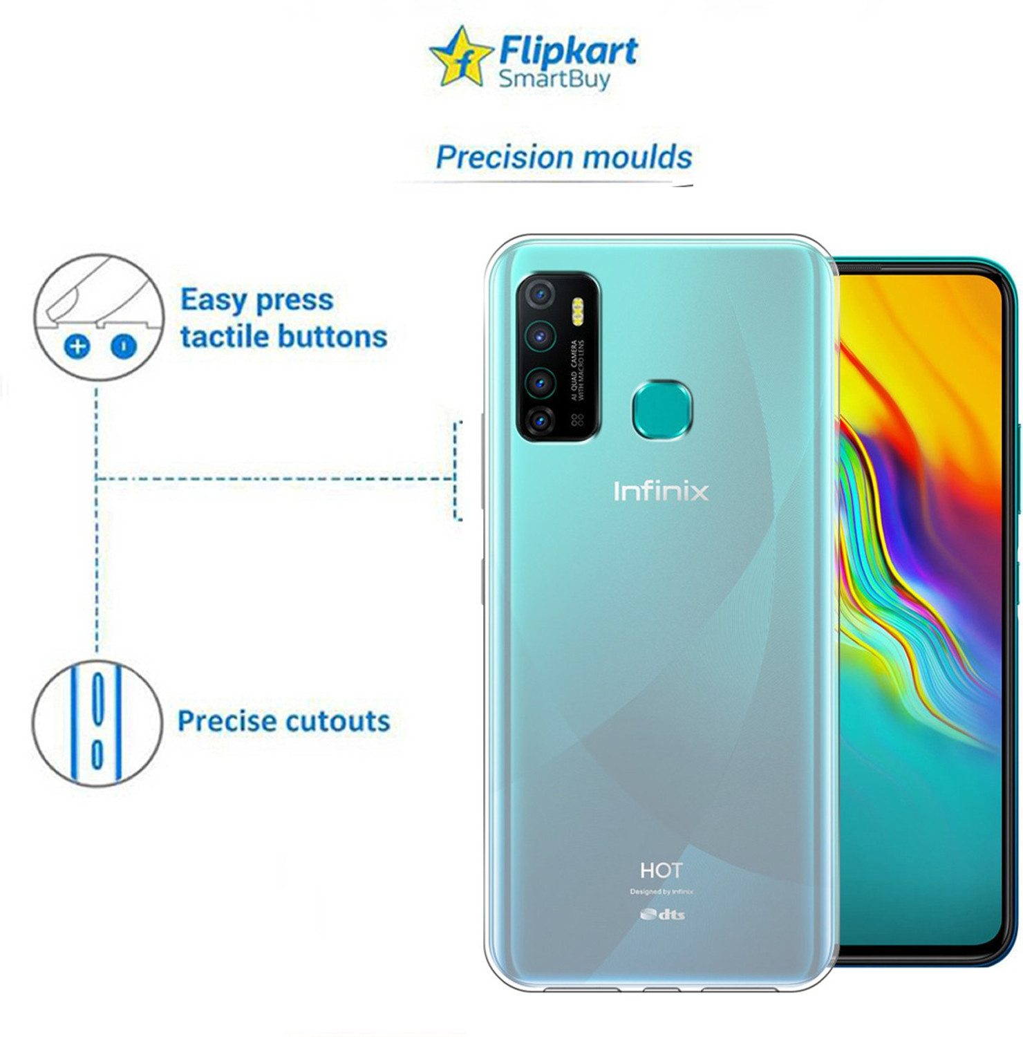 Image of Flipkart SmartBuy Back Cover for Infinix Hot 9, Infinix Hot 9 Pro