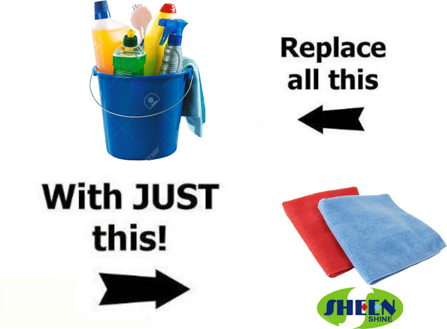 Image of Sheen Microfiber Vehicle Washing Cloth