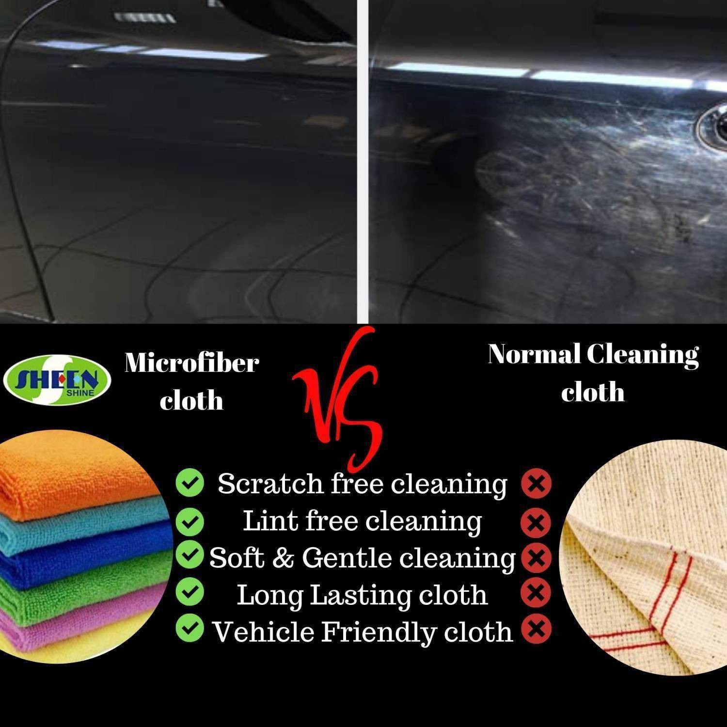 Image of Sheen Microfiber Vehicle Washing Cloth