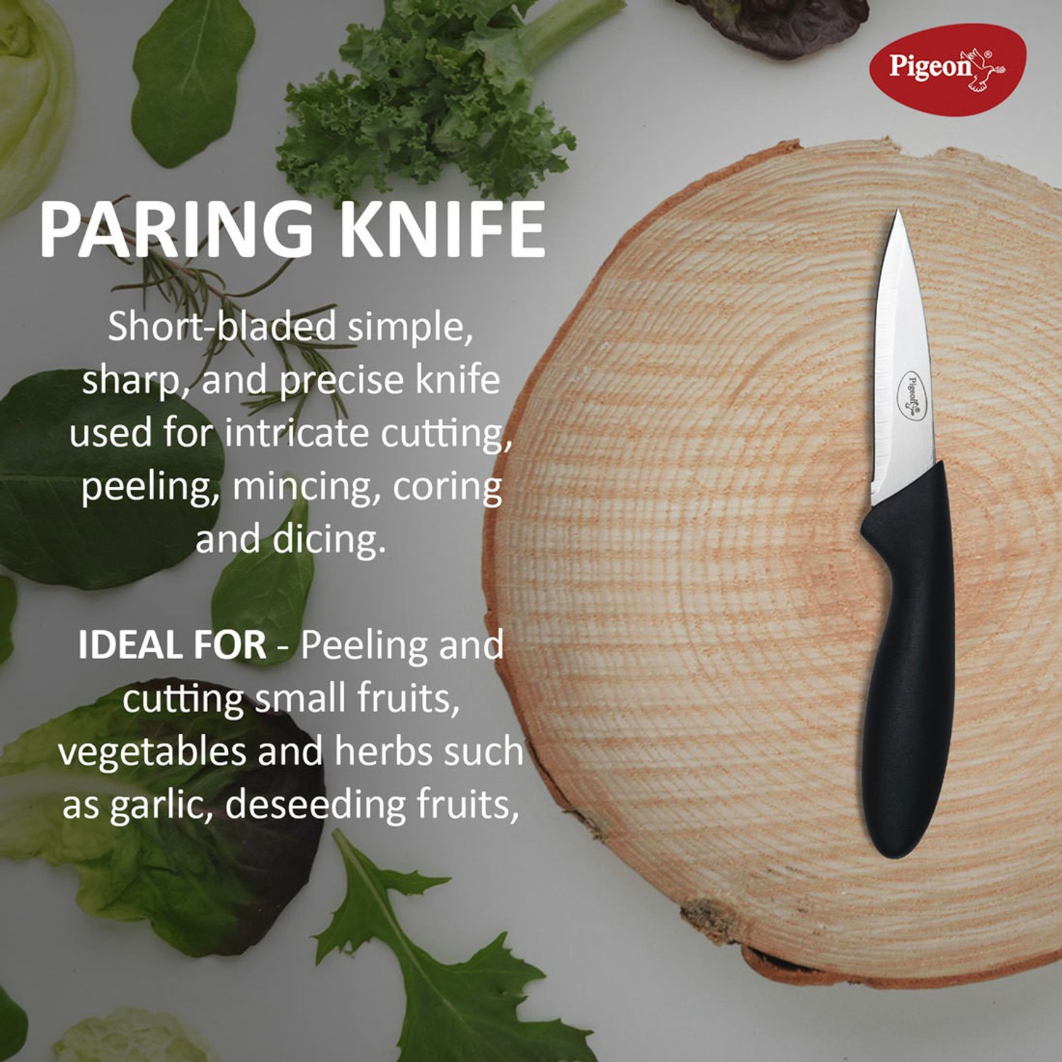 Image of Pigeon 3 Pc Steel Knife Set