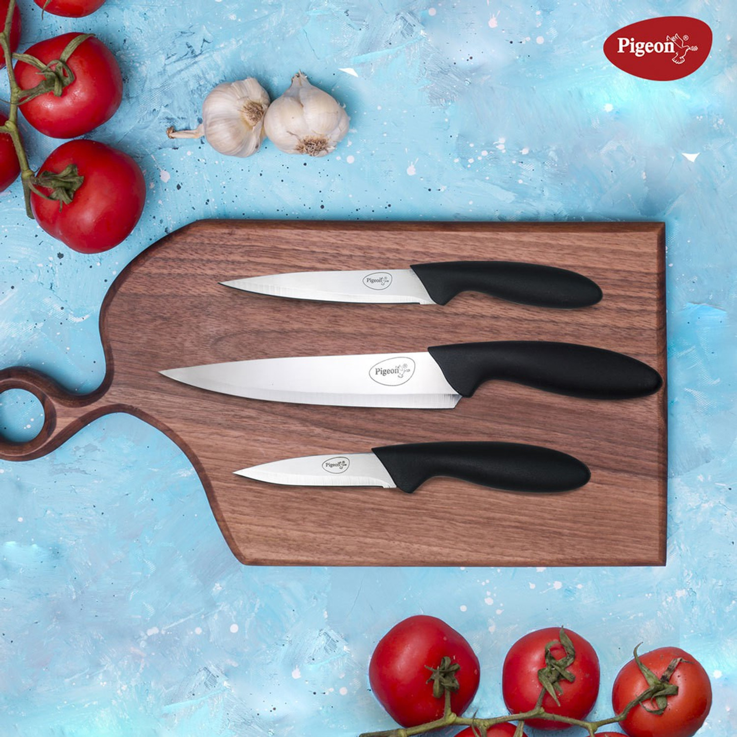 Image of Pigeon 3 Pc Steel Knife Set
