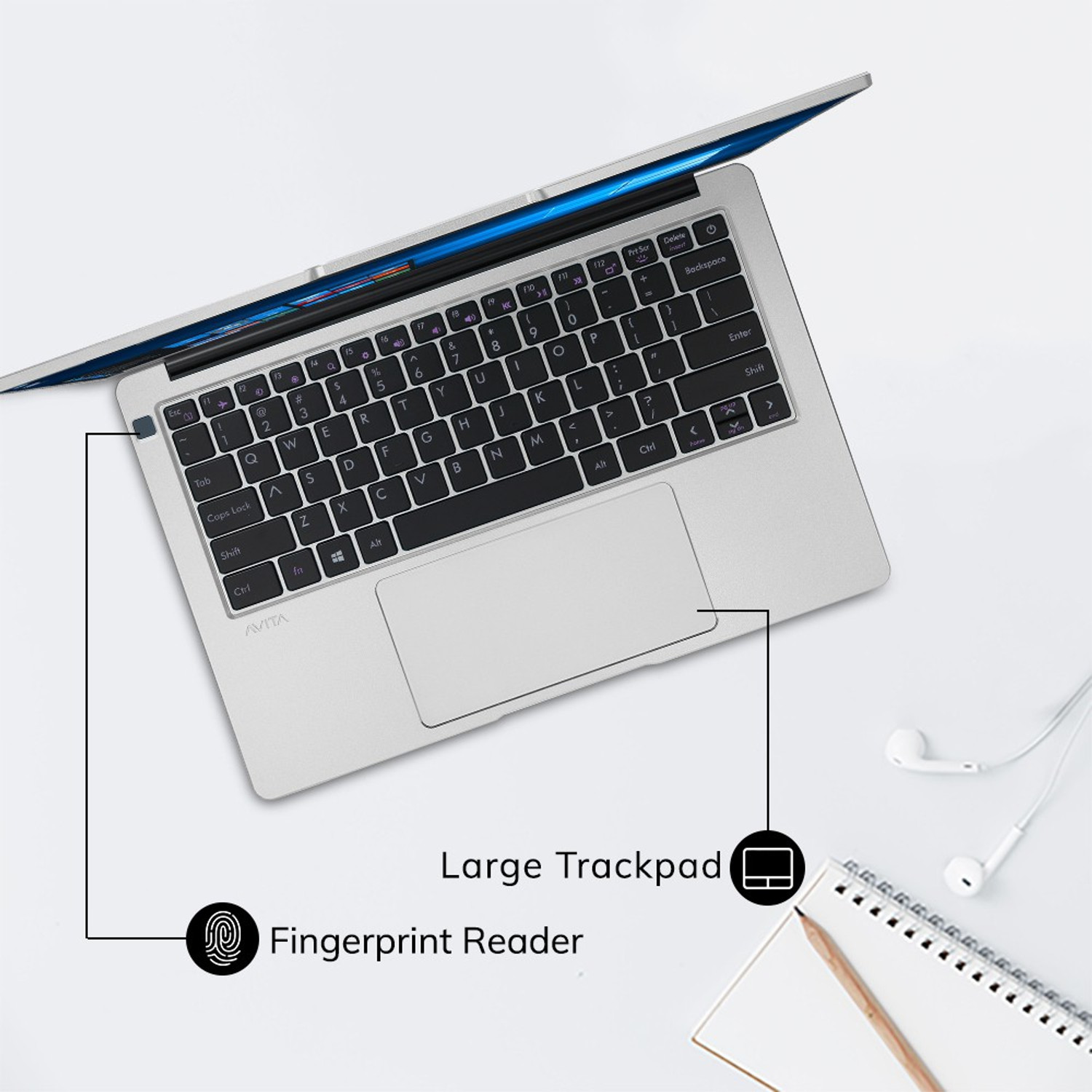 Image of Avita Liber V14 AMD Ryzen 5 Quad Core 3500U - (8 GB /512 GB SSD /Windows 10 Home) NS14A8INV562-SSA Thin and Light Laptop