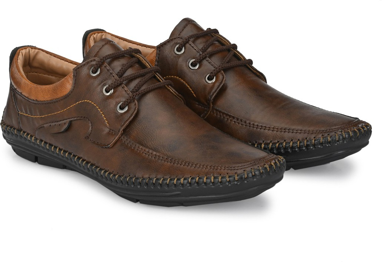 MACTREE Lace Up For Men (Brown 8) Price History