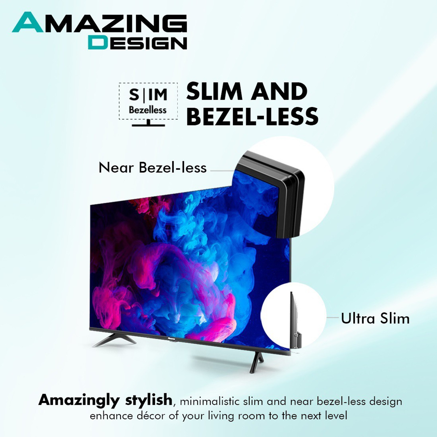 Image of Hisense A71F 126 cm (50 inch) Ultra HD (4K) LED Smart Android TV with Dolby Vision & ATMOS (50A71F)