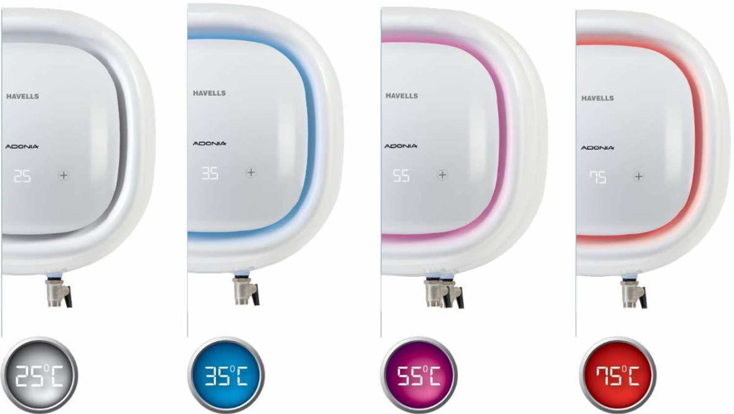 Image of HAVELLS ADONIA R 25 L Storage Water Geyser with Flaxi Pipe and FreeInstallation