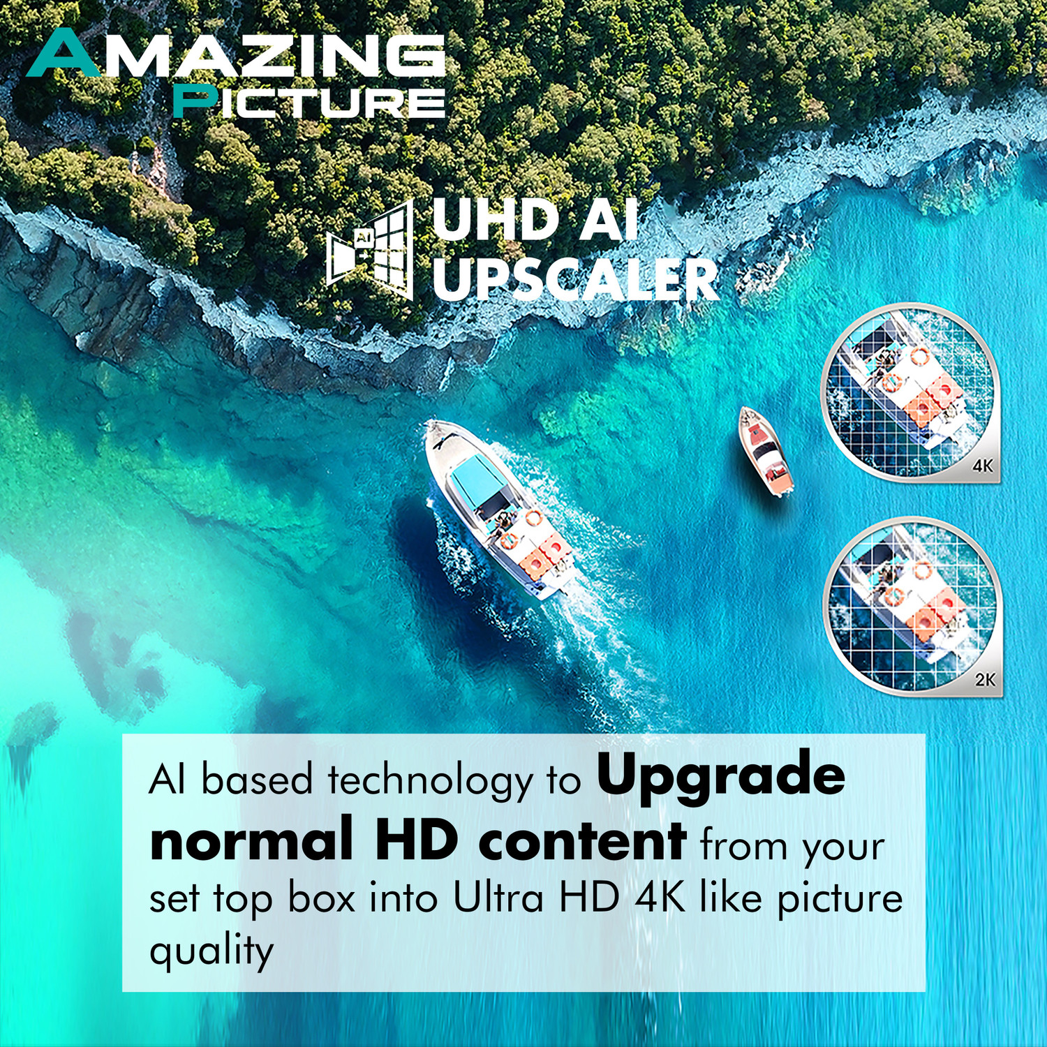 Image of Hisense A71F 126 cm (50 inch) Ultra HD (4K) LED Smart Android TV with Dolby Vision & ATMOS (50A71F)