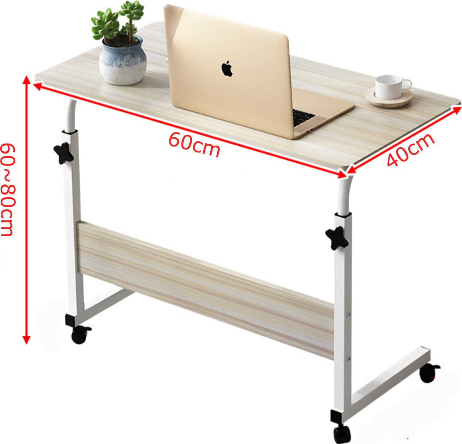 Furn Master Wood Portable Laptop Table Finish Color Beige DIY