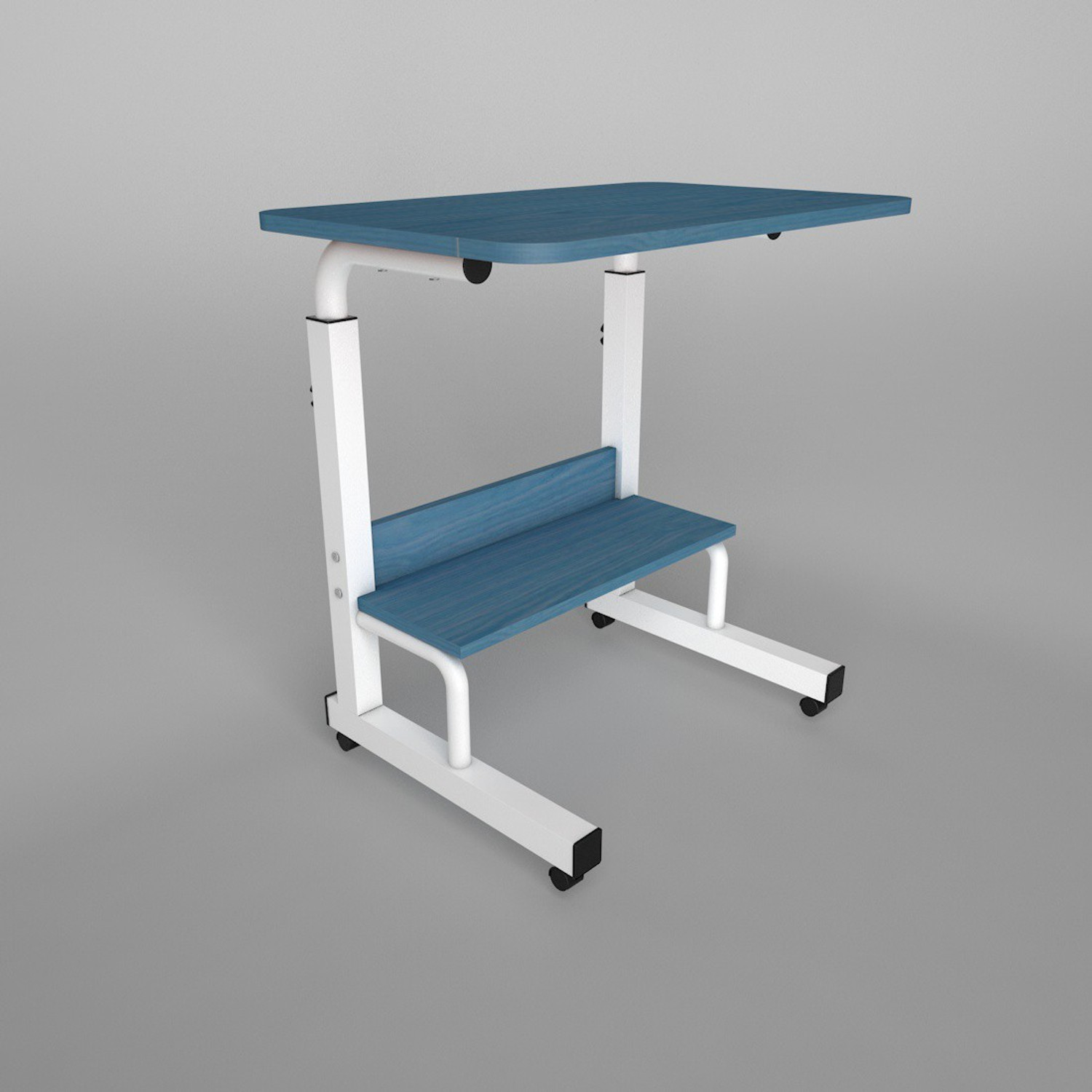 Furn Master Wood Portable Laptop Table (Finish Color - Blue, DIY(Do-It ...