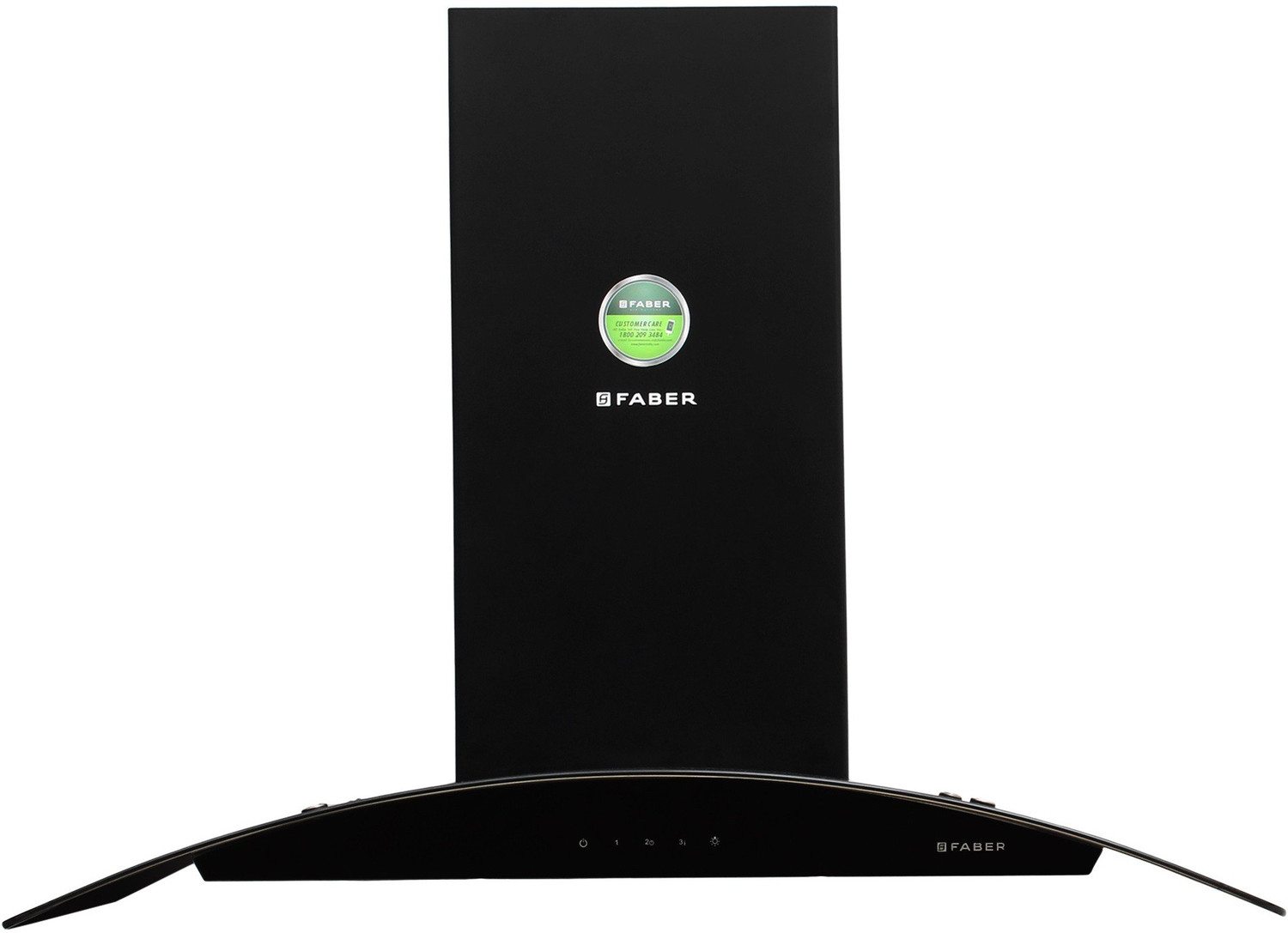 Image of FABER Feel Plus 3D T2S2 BK TC LTW 90 Wall Mounted Black 1095 CMH Chimney