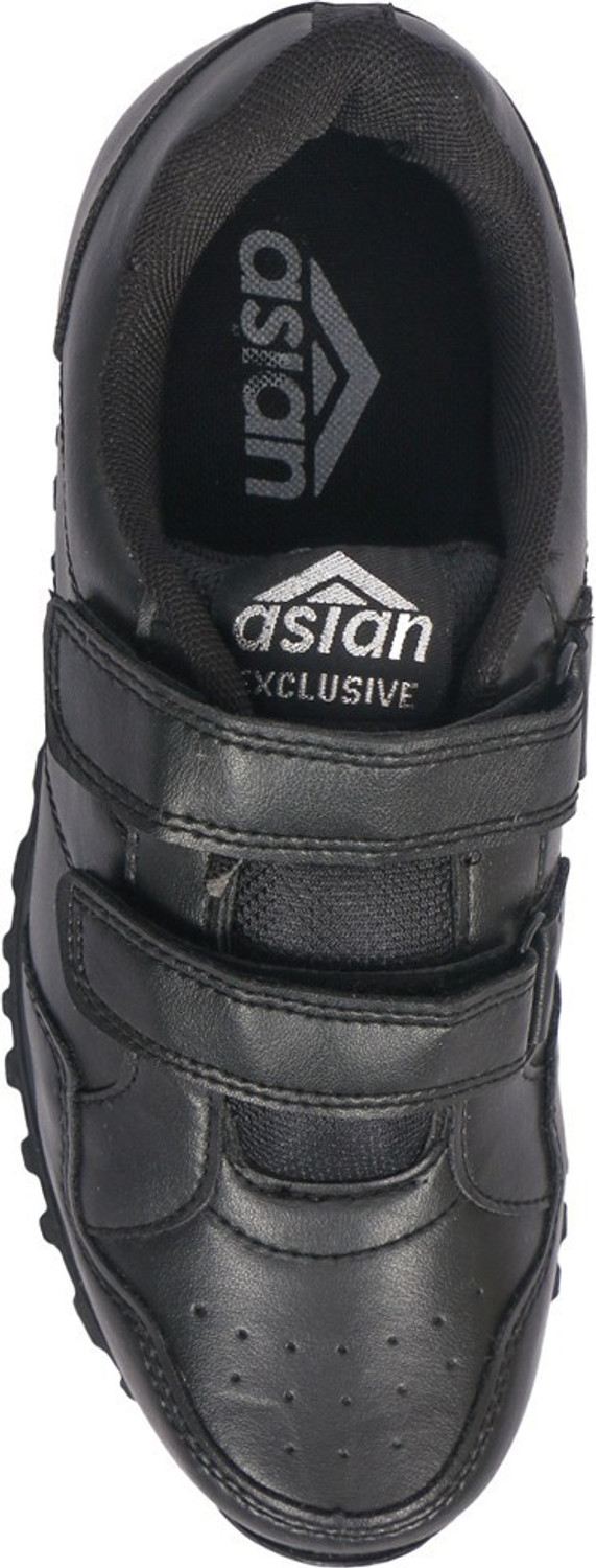 Image of asian Topper Welcro Black Boys School Shoes,Running Shoes,Walking Shoes,Formal Shoes Running Shoes For Men