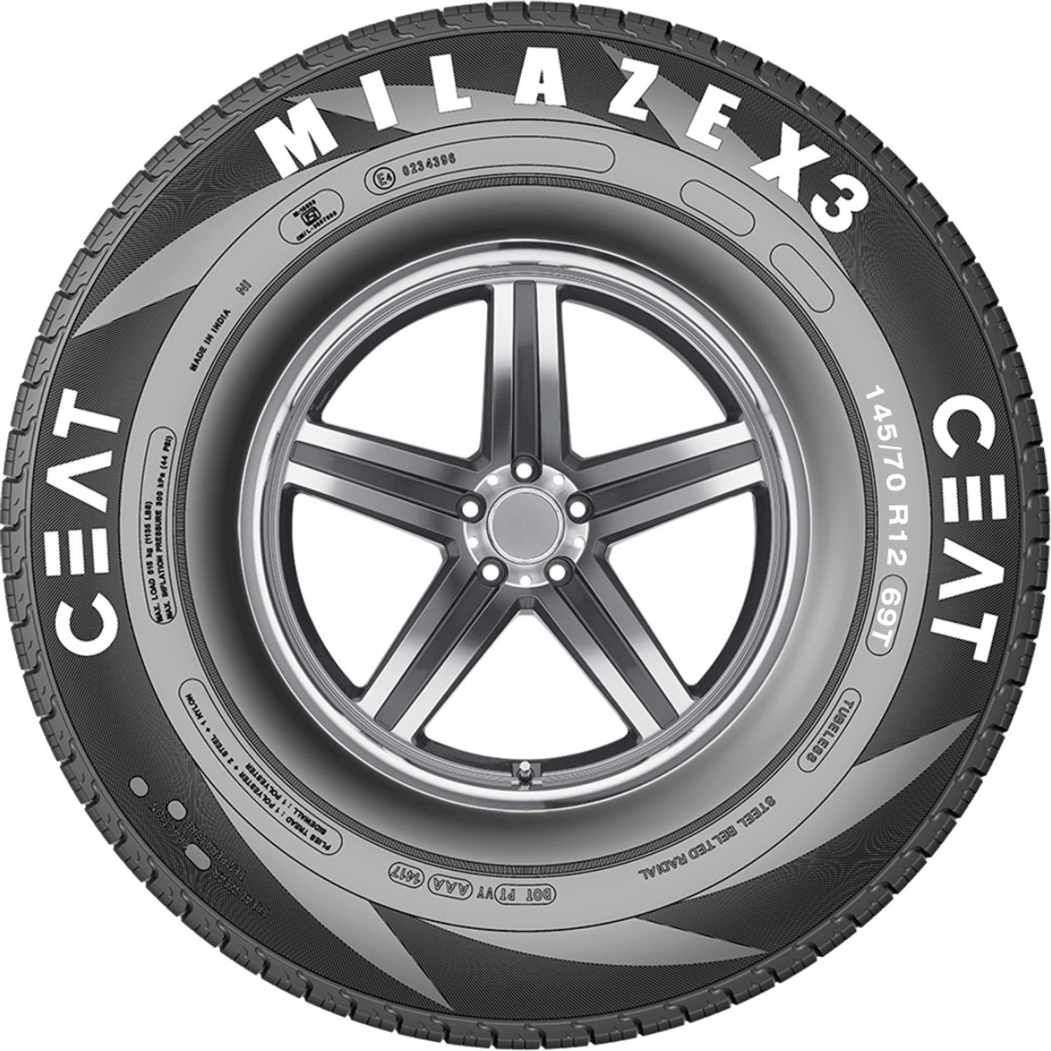 Image of CEAT Milaze X3 4 Wheeler Tyre