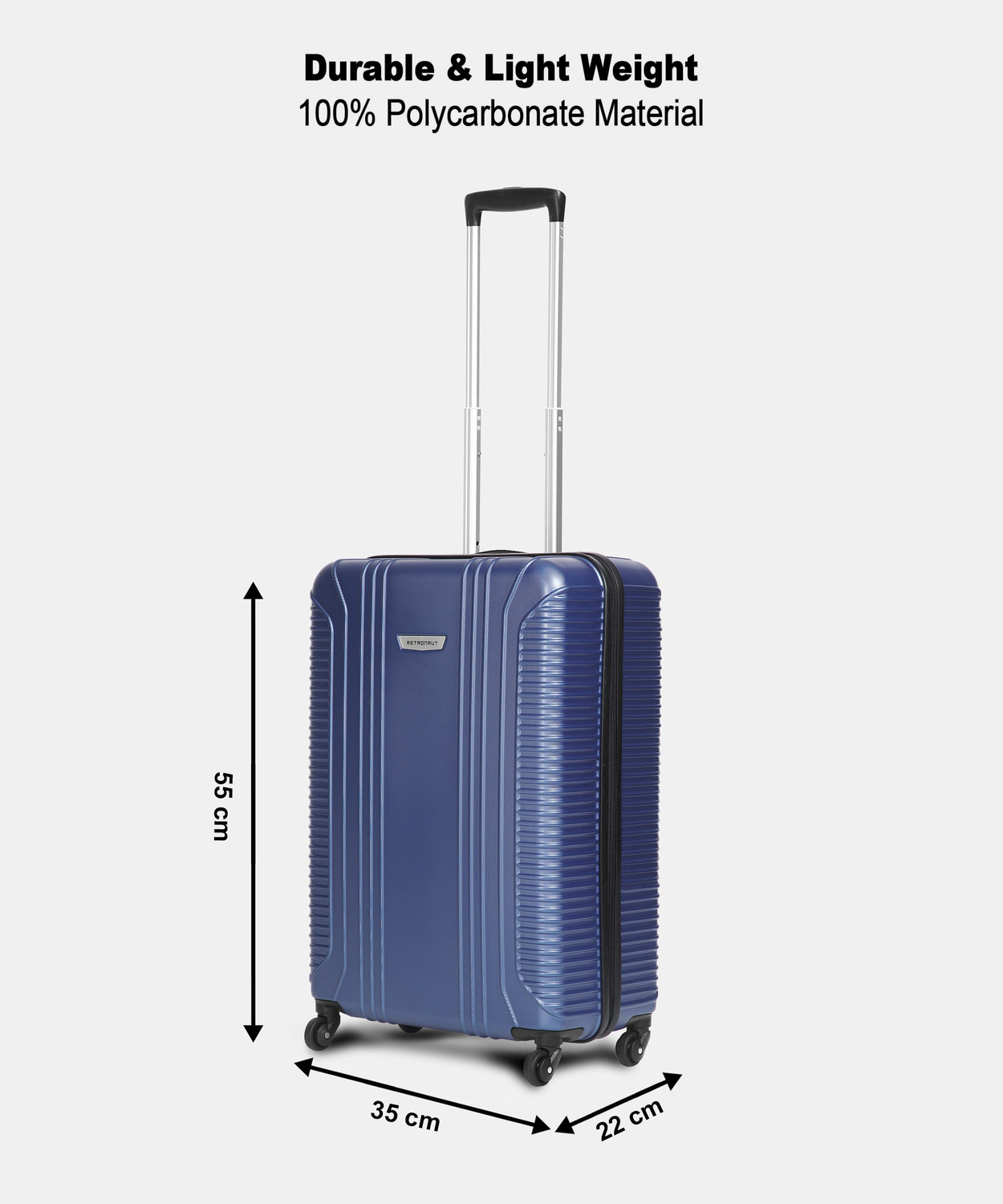 Image of METRONAUT S02-Bright Blue Cabin Suitcase 4 Wheels - 20 inch