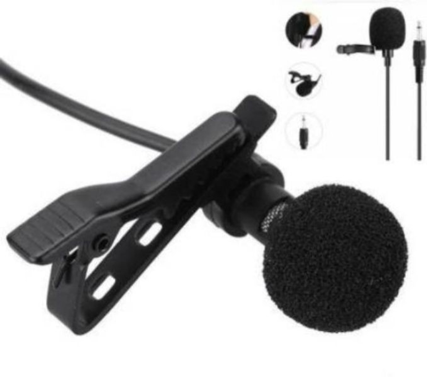 Image of gyzmofreakz Noise Cancellation Clip Collar Mic Condenser For Youtube Video Recording microphone