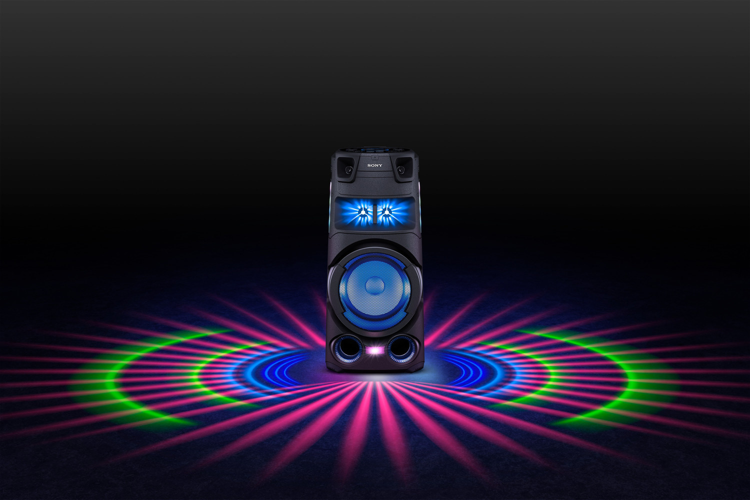 Image of SONY MHC-V73D Party Speaker with Bluetooth Connectivity, Karaoke, Gesture Control Bluetooth Tower Speaker