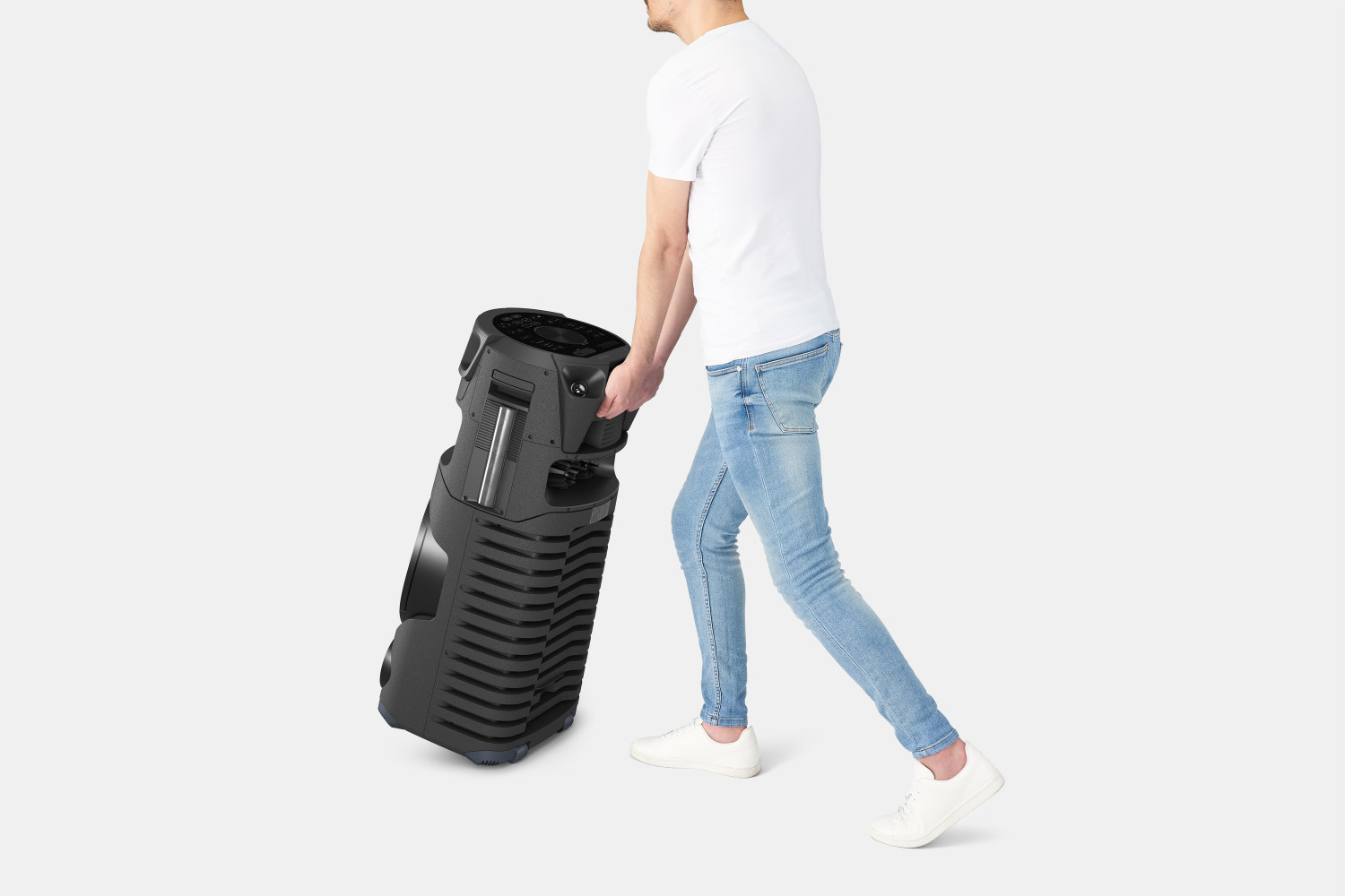 Image of SONY MHC-V73D Party Speaker with Bluetooth Connectivity, Karaoke, Gesture Control Bluetooth Tower Speaker