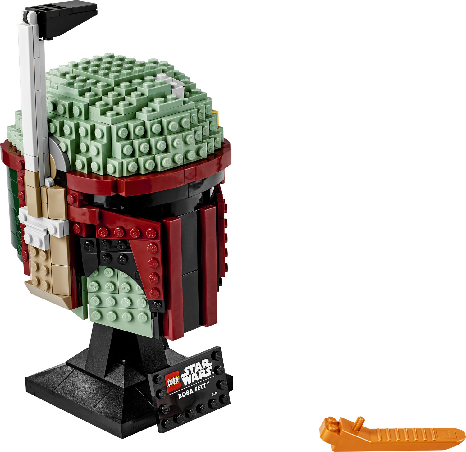 Image of LEGO Star Wars Boba Fett Helmet 75277 Collectible Building Kit (625 Pieces)
