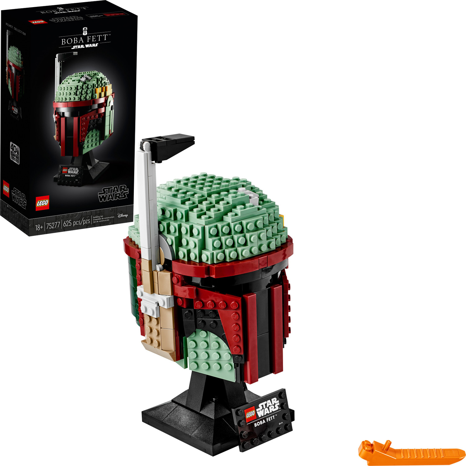 Image of LEGO Star Wars Boba Fett Helmet 75277 Collectible Building Kit (625 Pieces)