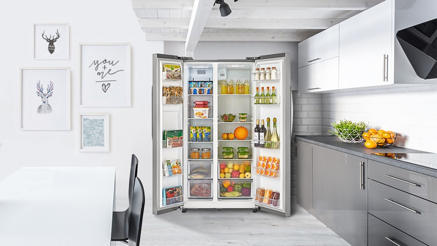 Image of Midea 510 L Frost Free Side by Side Refrigerator