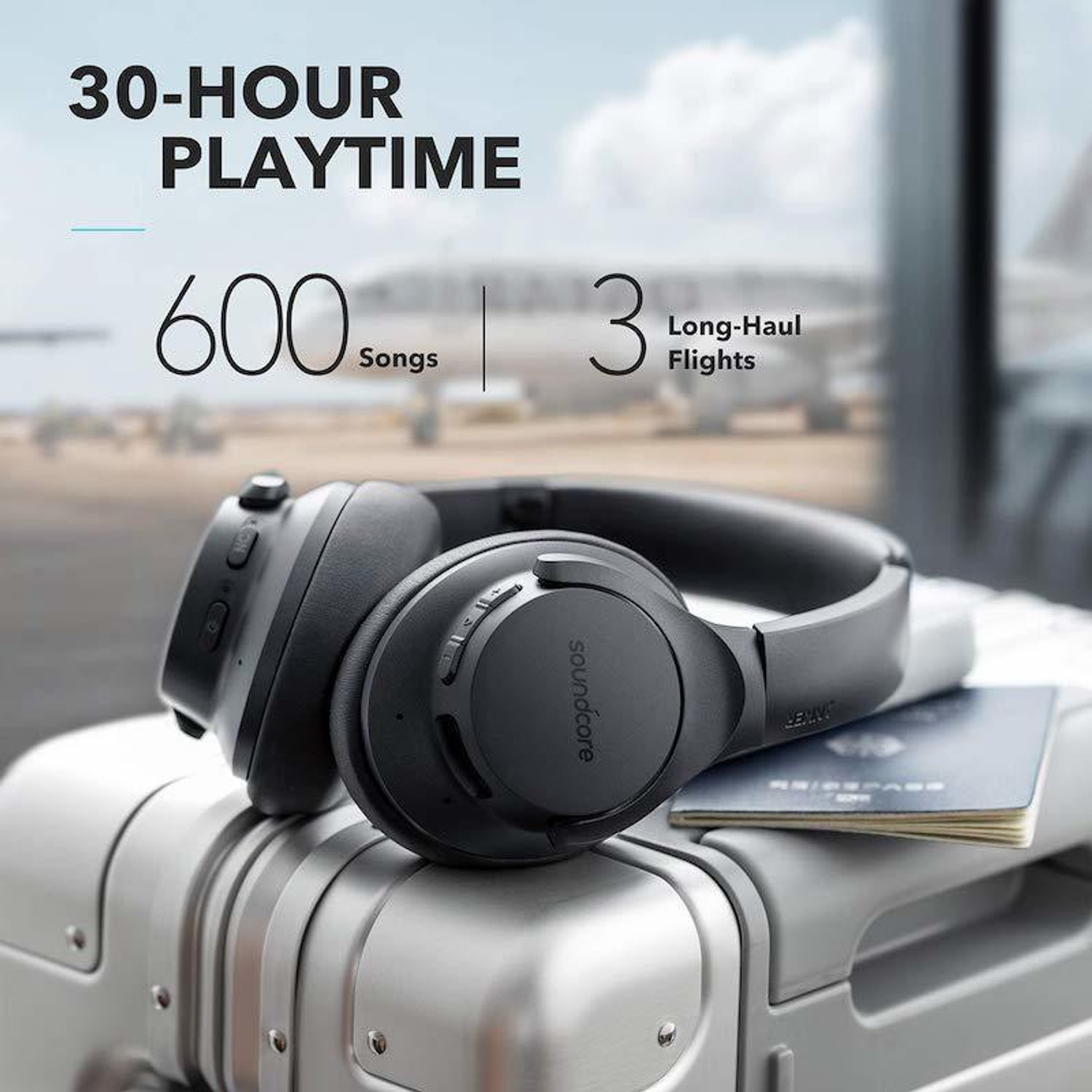 Image of Soundcore by Anker Life Q20 With Hybrid Active Noise Cancellation Enabled Bluetooth