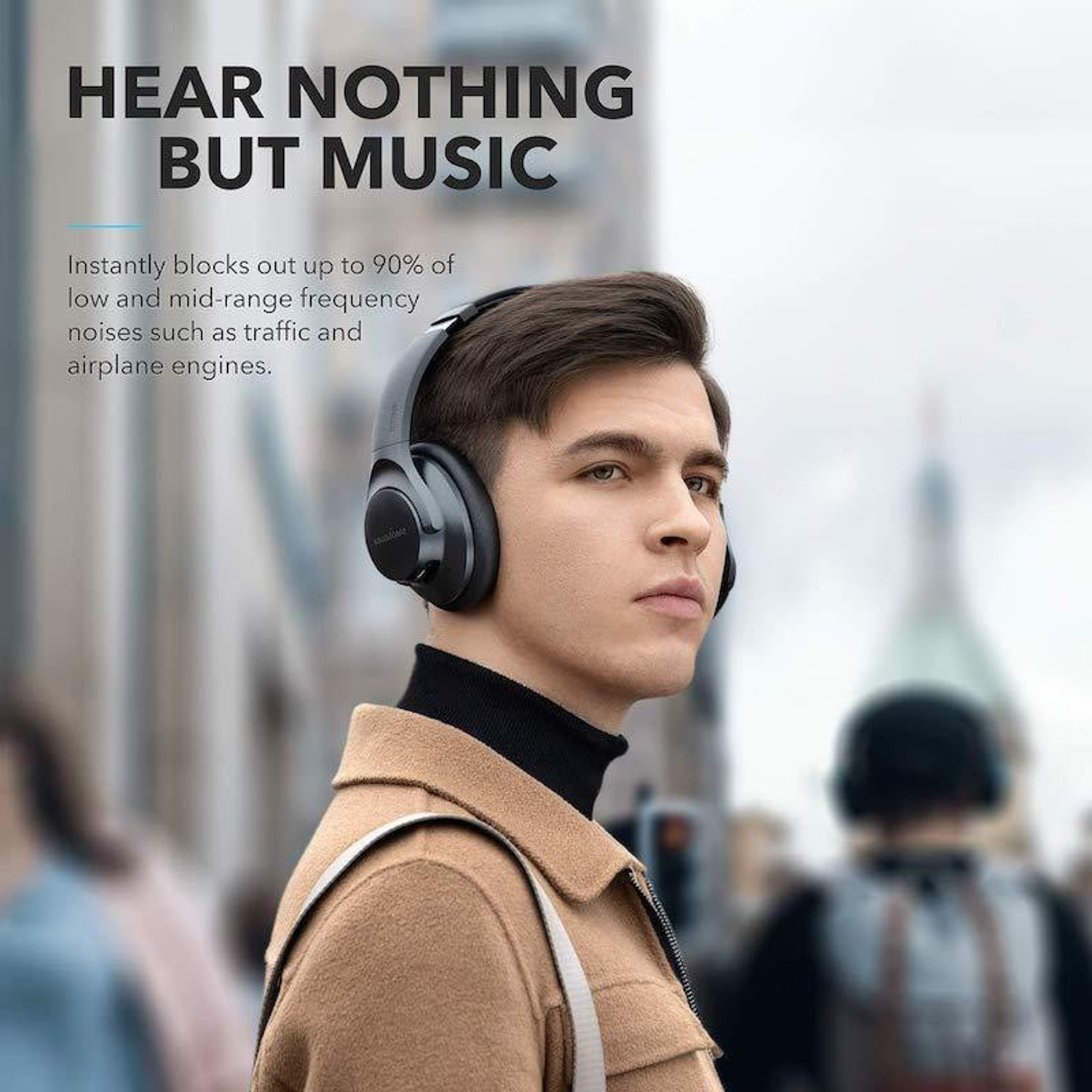 Image of Soundcore by Anker Life Q20 With Hybrid Active Noise Cancellation Enabled Bluetooth