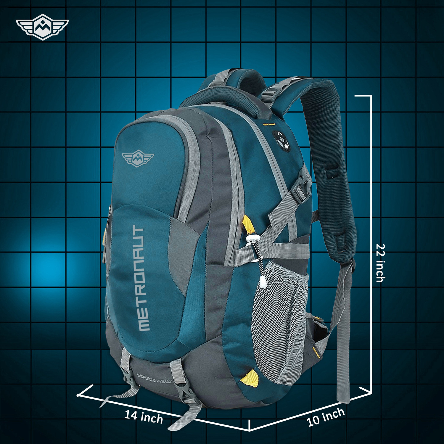 Image of METRONAUT Hammer Hi storage travel 40 L with rain cover 40 L Laptop Backpack