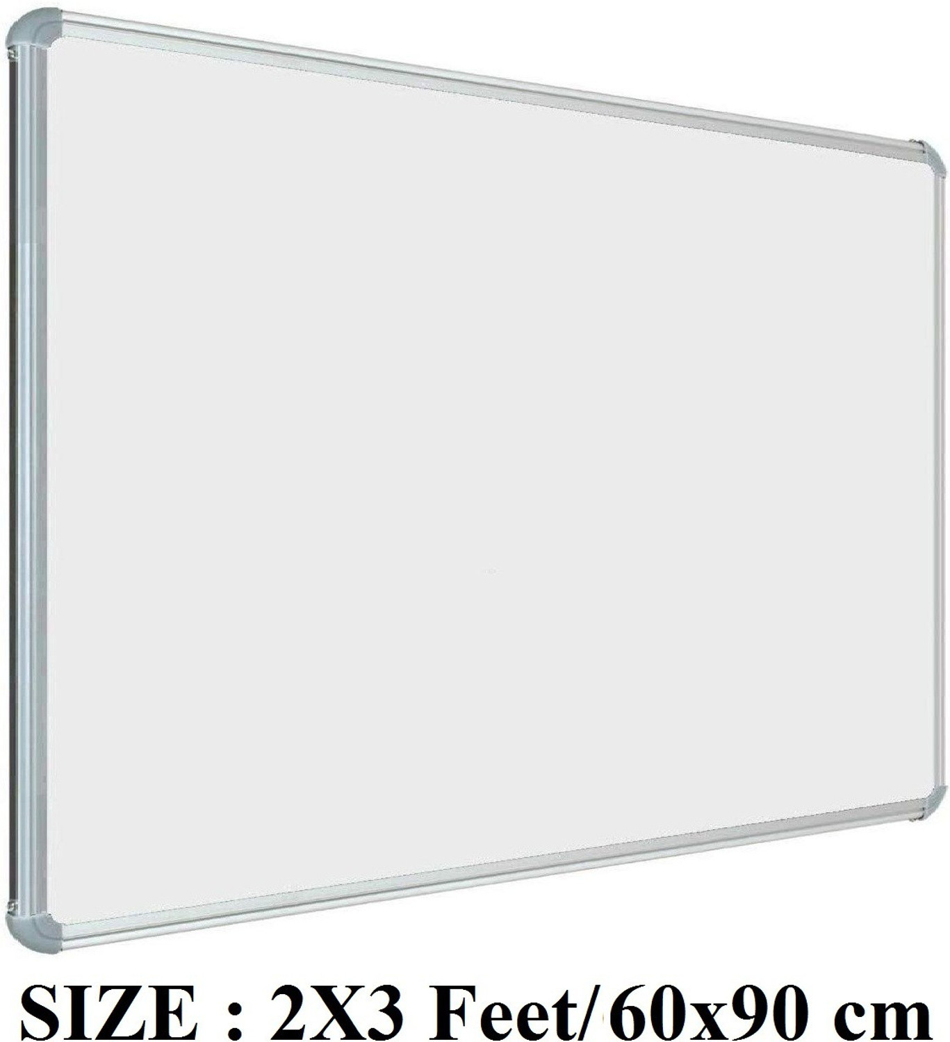 VRAI 2x3 Feet Premium Quallity (Non-Magnetic) Whiteboard | Green Chalk Board Surface On Back SIde | Nova Aluminium Frame Finishing | Best For Office & Study Green, Green board