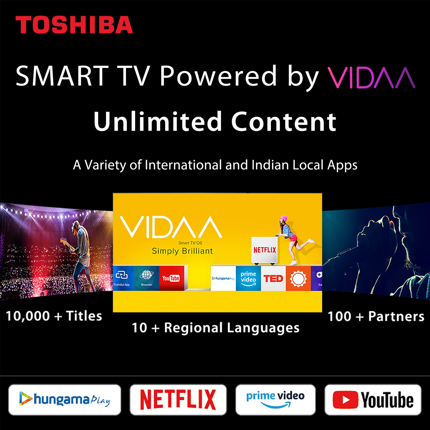 Image of TOSHIBA L50 Series 80 cm (32 inch) HD Ready LED Smart VIDAA TV with ADS Panel