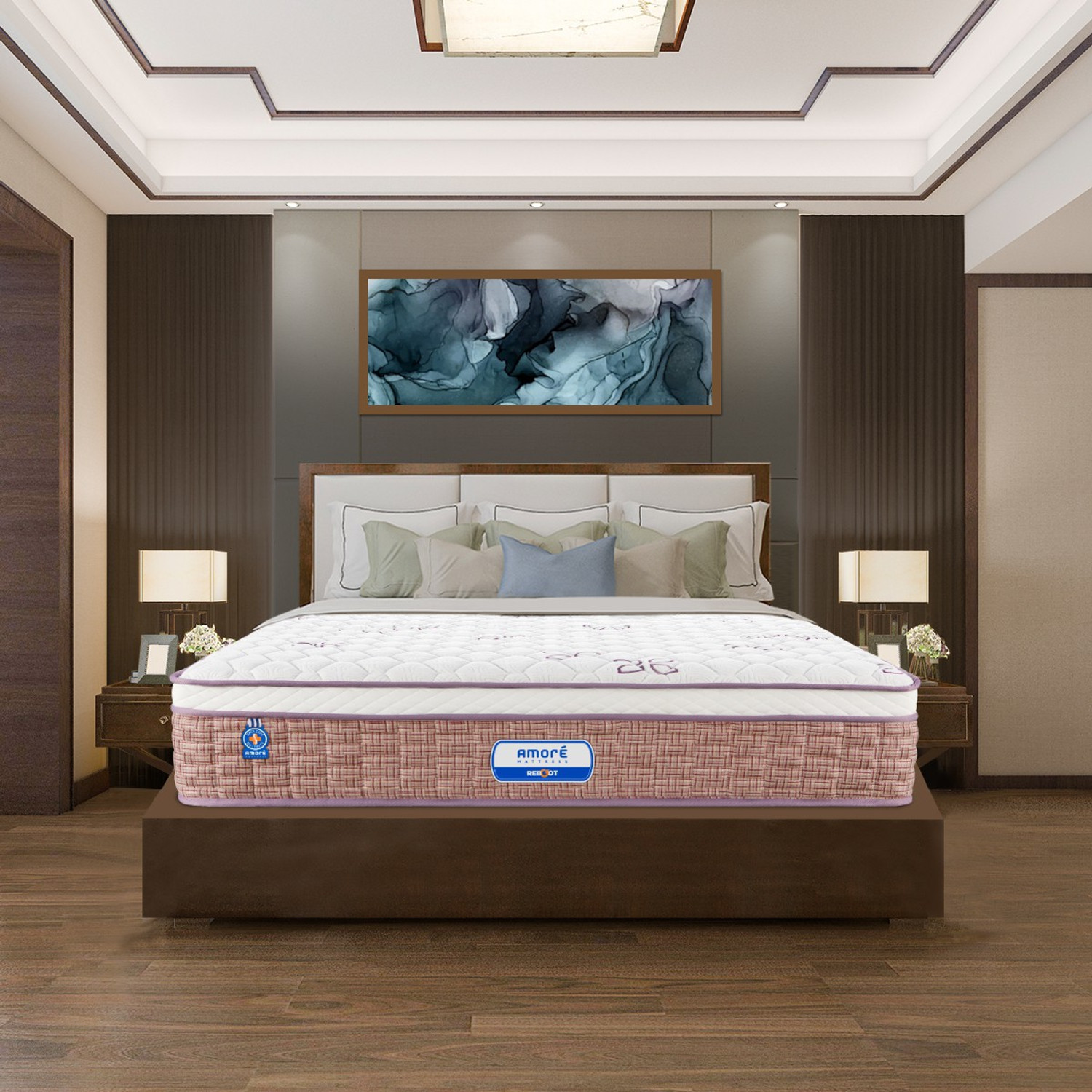 Image of AMORE Reboot Eurotop 8 inch Single Pocket Spring Mattress