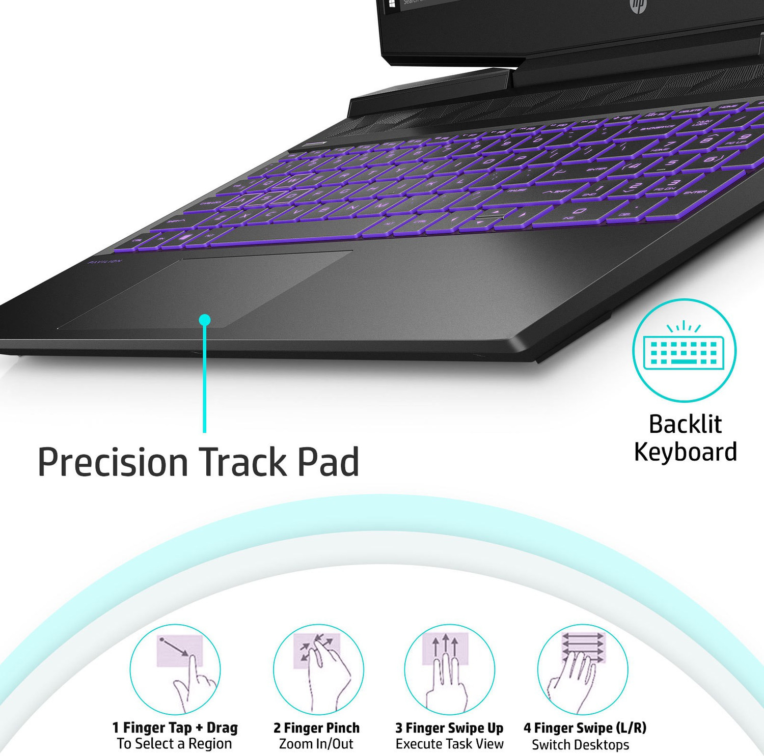 Image of HP Pavilion Gaming Intel Core i5 9th Gen 9300H - (8 GB /1 TB HDD /256 GB SSD /Windows 10 Home /4 GB Graphics /NVIDIA GeForce GTX 1650 /144 Hz) 15-dk0272TX Gaming Laptop