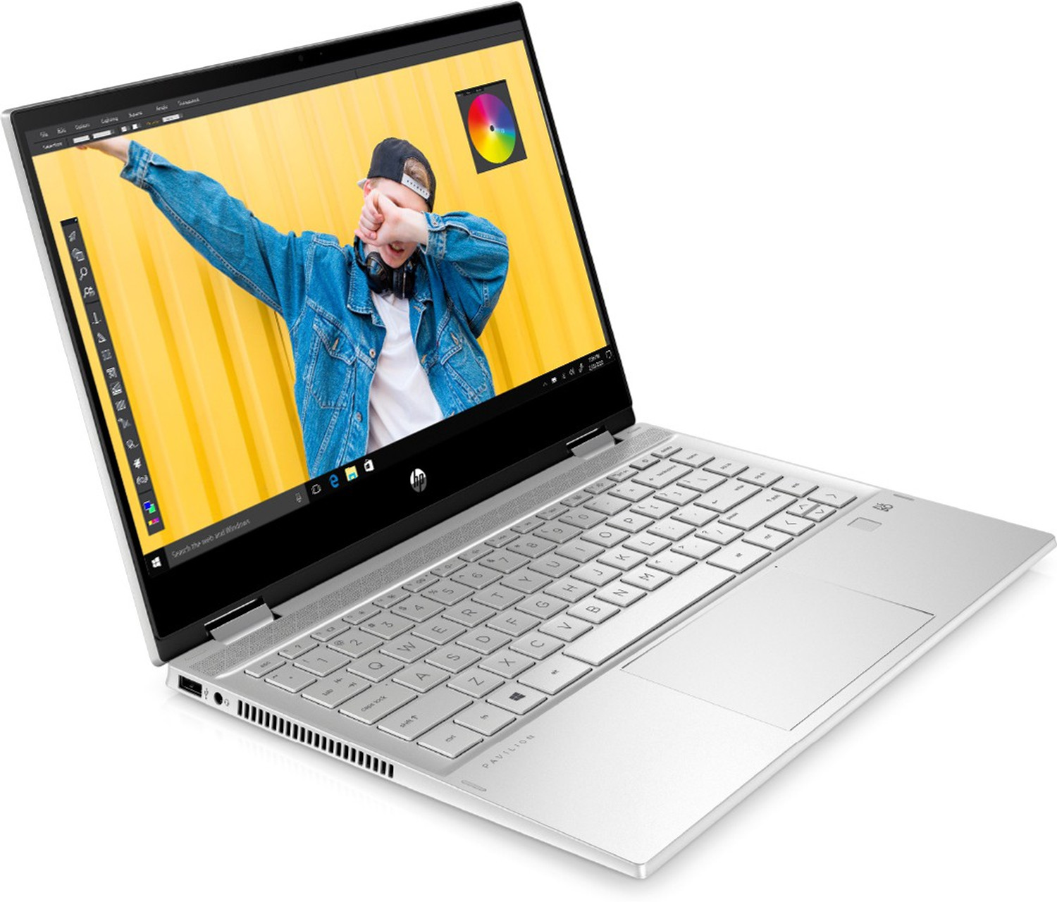 Image of HP Pavilion x360 Intel Core i5 10th Gen 1035G1 - (8 GB /512 GB SSD /Windows 10 Home) 14-dw0069TU 2 in 1 Laptop with inbuilt 4G LTE