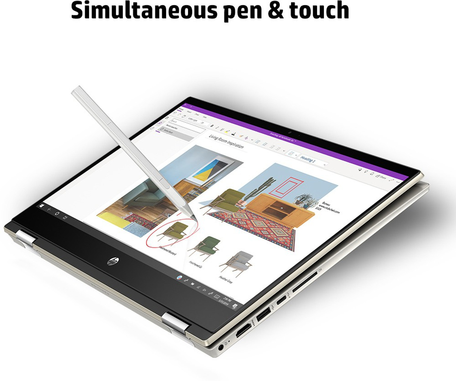 Image of HP Pavilion x360 Intel Core i5 10th Gen 1035G1 - (8 GB /512 GB SSD /Windows 10 Home) 14-dw0069TU 2 in 1 Laptop with inbuilt 4G LTE