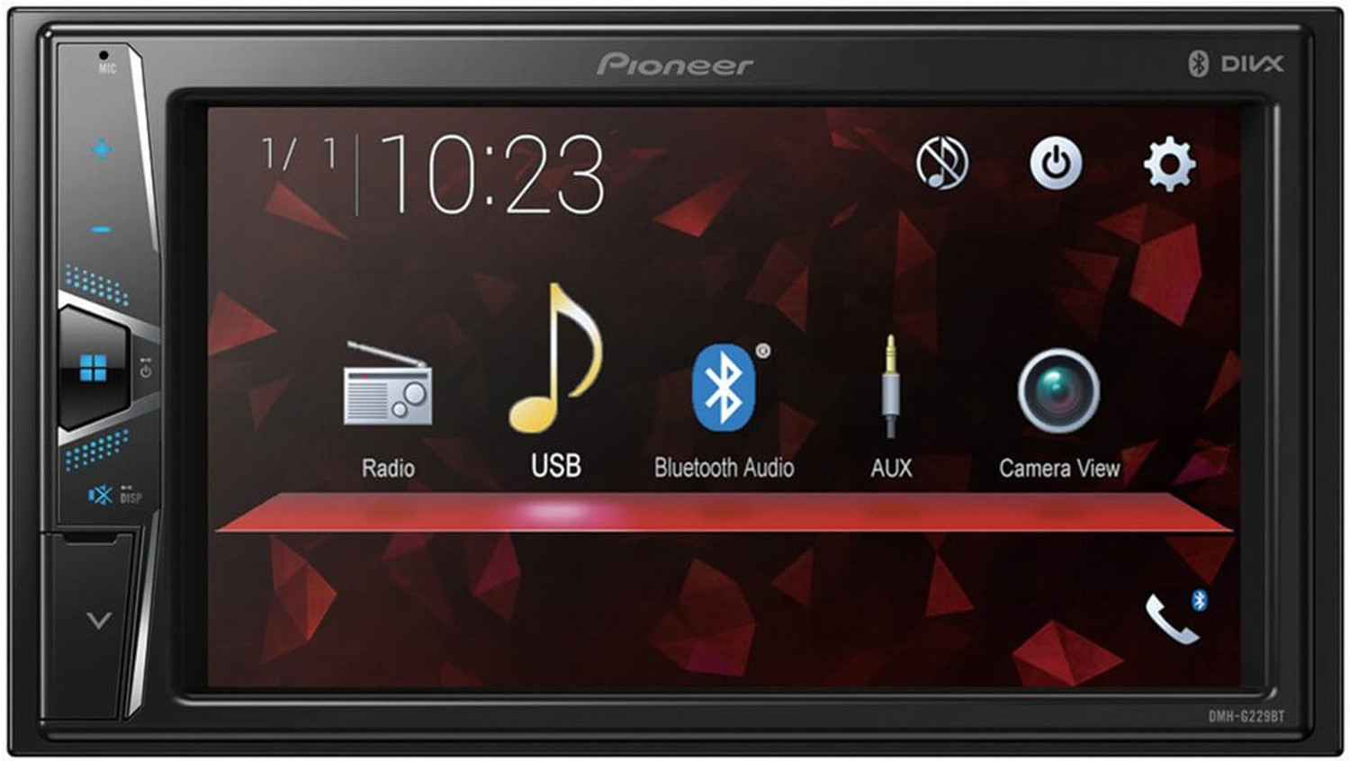 Pioneer DMH-G229BT Car Stereo  (Double Din)