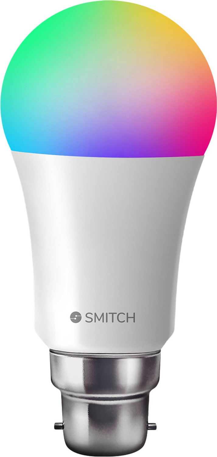 Image of Google Nest Mini with Smitch WiFi RGB Smart Bulb 10W with Google Assistant Smart Speaker