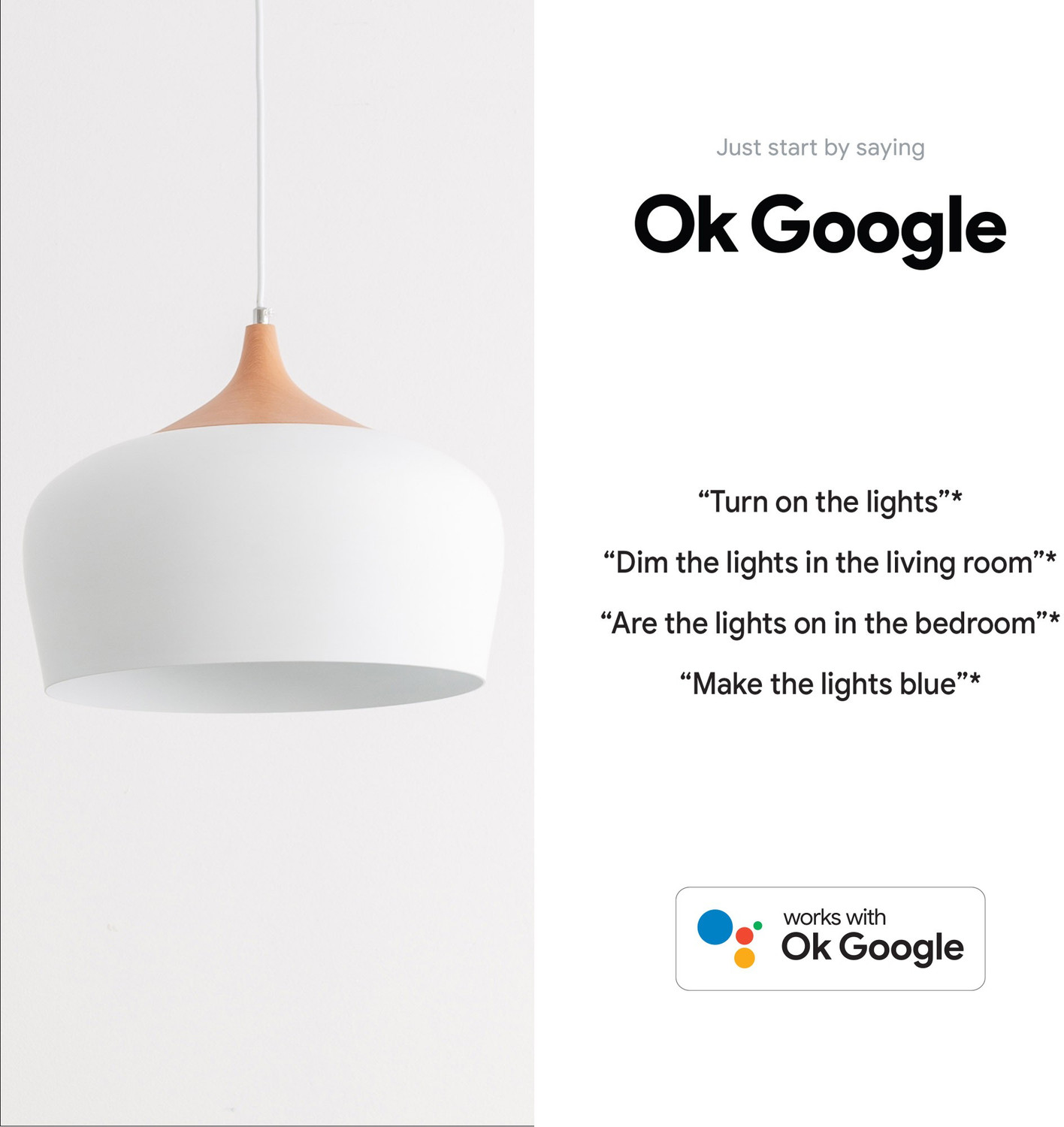 Image of Google Nest Mini with Smitch WiFi RGB Smart Bulb 10W with Google Assistant Smart Speaker