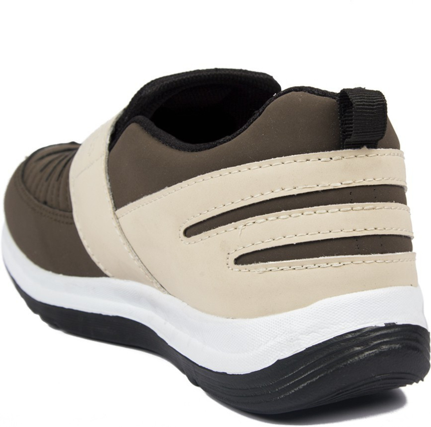 Image of asian Superfit laceless sports shoes for men | Stylish Casual sneakers for men without laces | running shoes for boys | Slip on brown shoes for running, walking, gym, trekking & party Running Shoes For Men