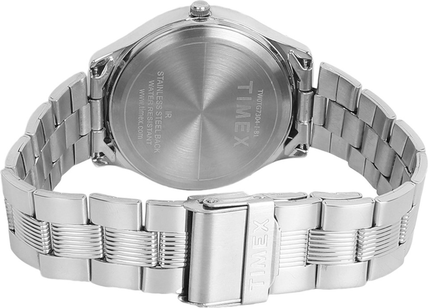 Image of TIMEX Round 33mm Silver Dial Analog Watch - For Men