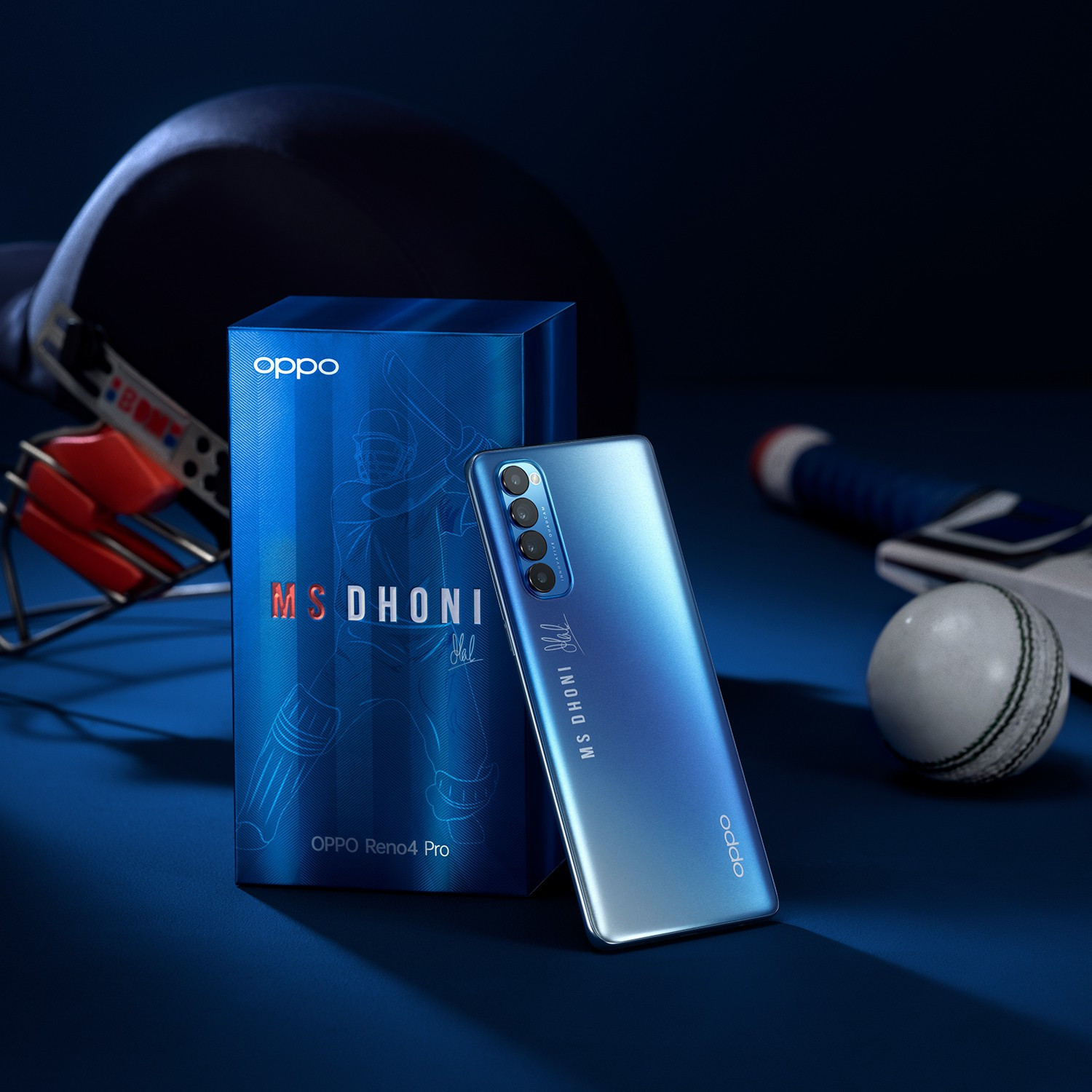 Image of OPPO Reno4 Pro Special Edition (Galactic Blue, 128 GB) (8 GB RAM)