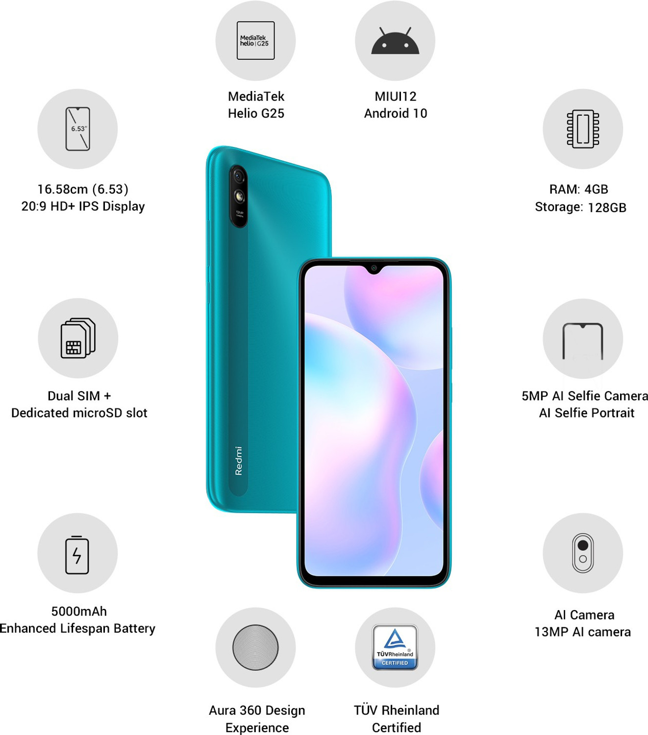 Image of REDMI 9i (Nature Green, 128 GB)