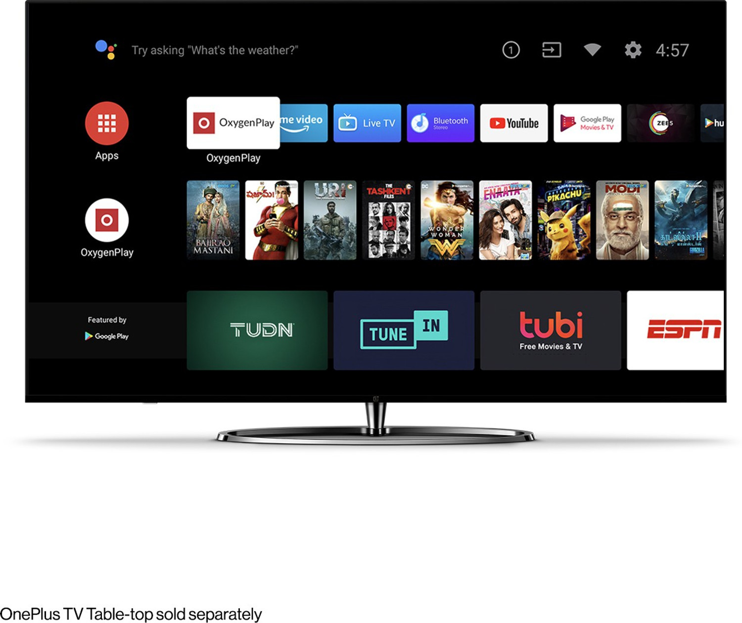 Image of OnePlus Q1 Series 138.8 cm (55 inch) QLED Ultra HD (4K) Smart Android TV