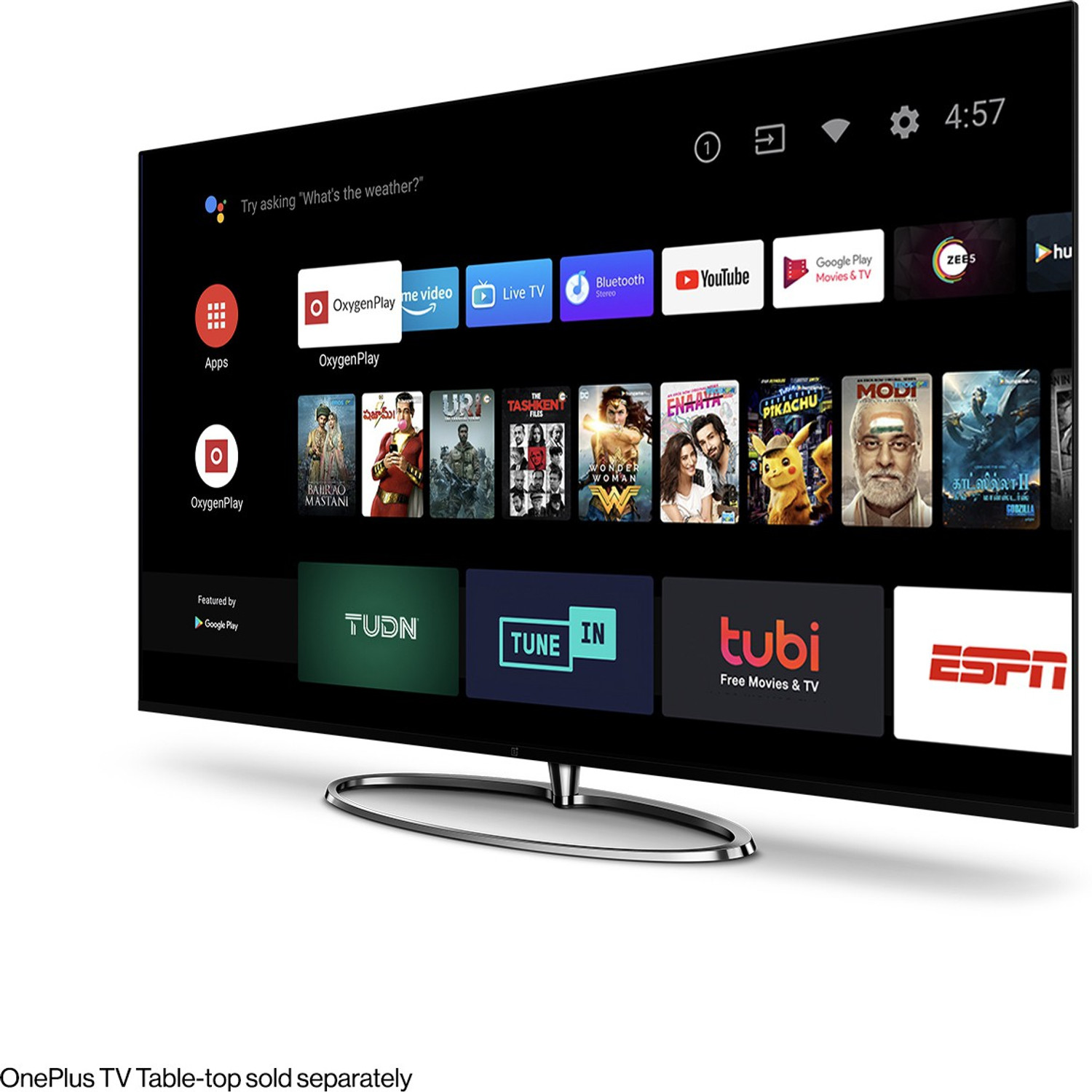 Image of OnePlus Q1 Series 138.8 cm (55 inch) QLED Ultra HD (4K) Smart Android TV