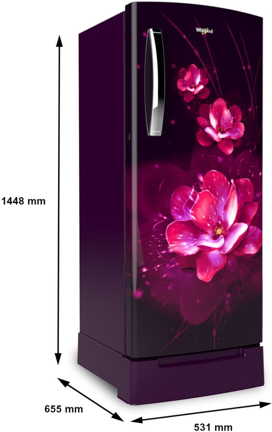 Image of Whirlpool 192 L Direct Cool Single Door 4 Star Refrigerator with Base Drawer