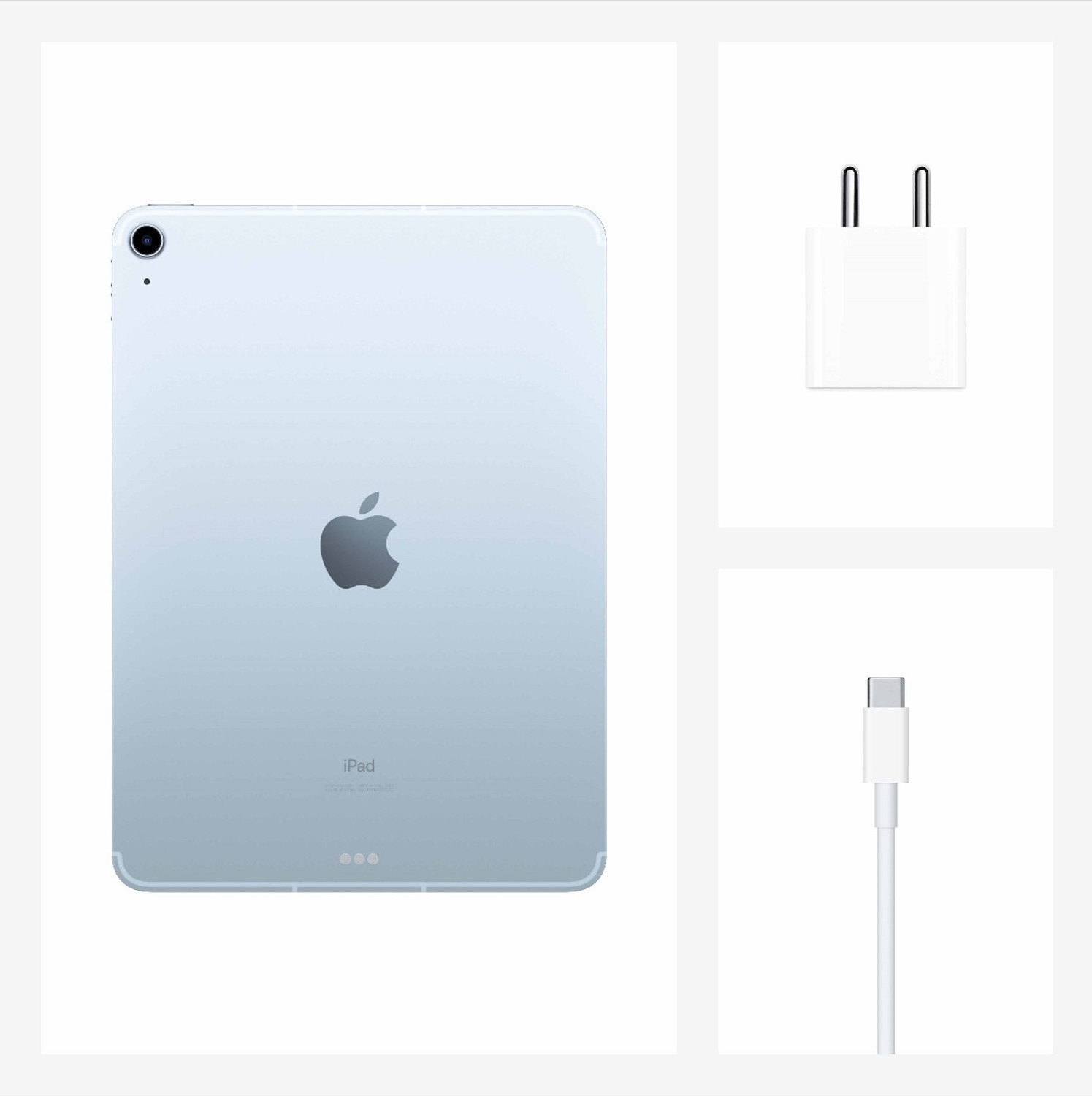 Image of Apple iPad Air (4th Gen) 256 GB ROM 10.9 inch with 4G A14 Bionic Chip (Sky Blue)