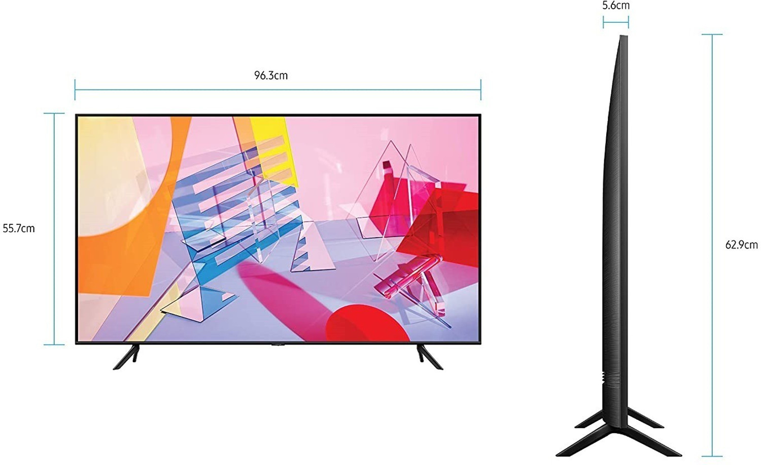 Image of Samsung 108 cm (43 inch) QLED Ultra HD (4K) Smart Tizen TV (QA43Q60TAKXXL)