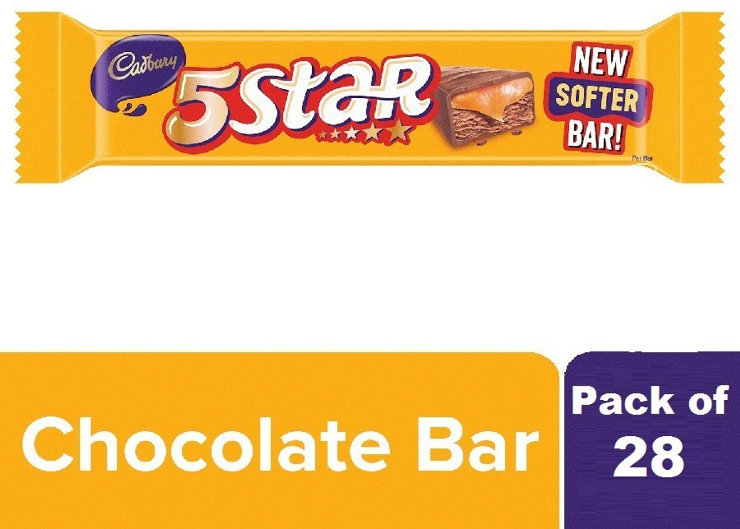 Cadbury 5 Star Chocolate Bars (28 x 40 g) Price History
