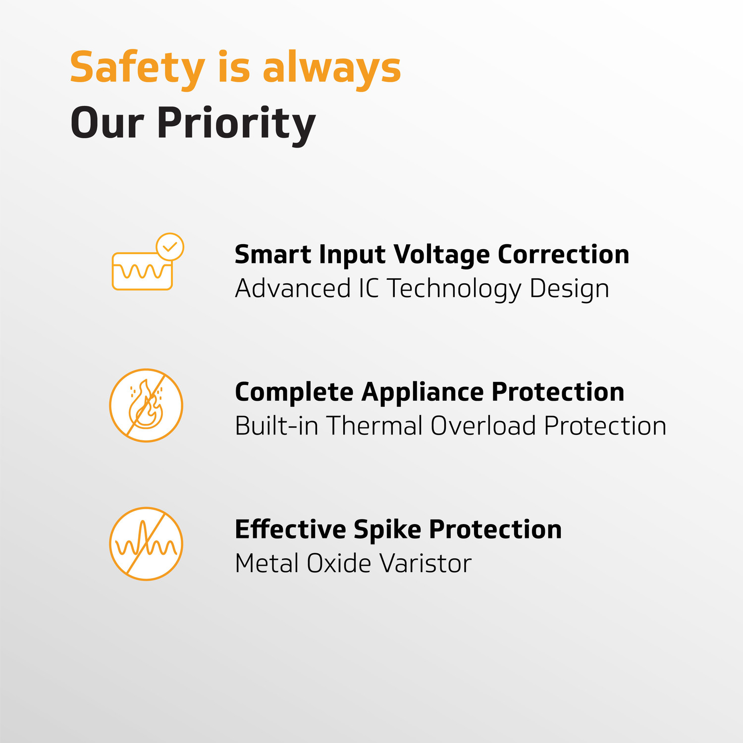 Image of V-Guard Effino 2.25 TV Stabilizer for up to 120 cm (47 inch) Smart /LED TV + Set Top Box + Home Theatre